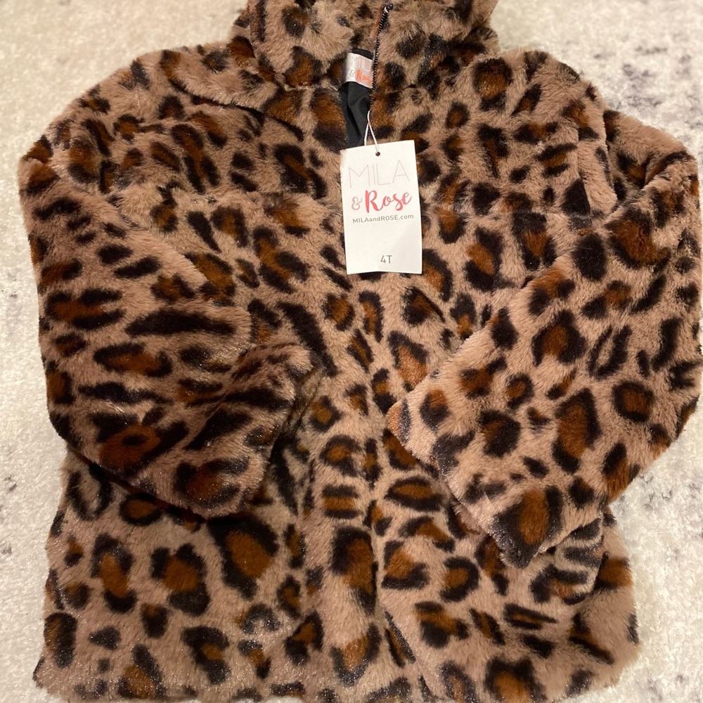 4T leopard pullover